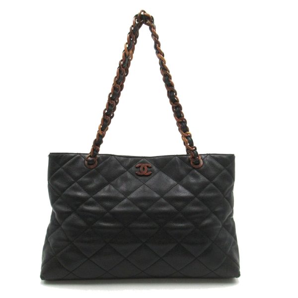 2101218105322 1 Chanel Chain Tote Bag Caviar Skin Black