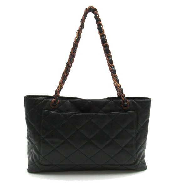 2101218105322 2 Chanel Chain Tote Bag Caviar Skin Black