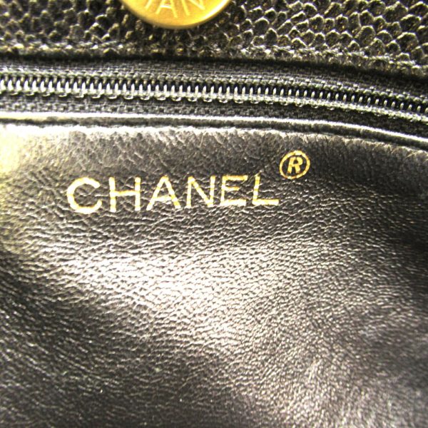 2101218105322 7 Chanel Chain Tote Bag Caviar Skin Black