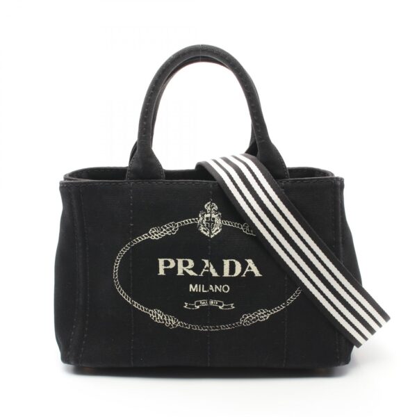 2101218105469 1 Prada Canapa Tote Bag Black