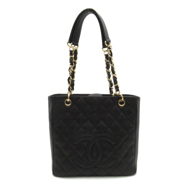 2101218105551 1 Chanel PST Tote Bag Caviar Skin Black