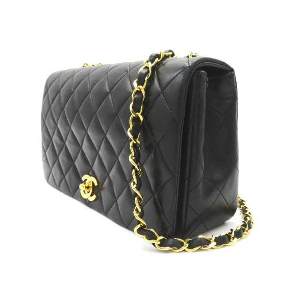 2101218119404 3 Chanel Matelasse Full Flap Shoulder Bag Black