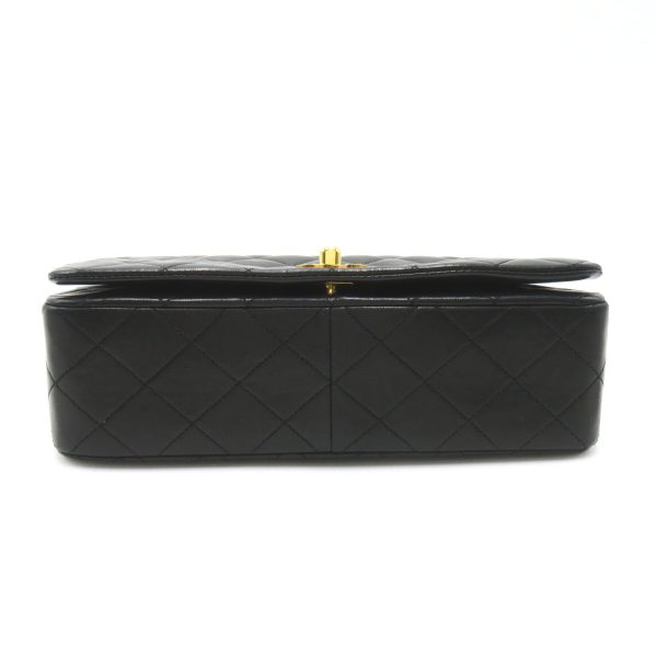 2101218119404 4 Chanel Matelasse Full Flap Shoulder Bag Black