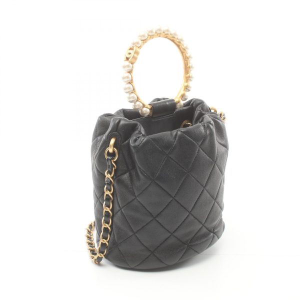 2101218119435 2 Chanel Matelasse Shoulder Bag Lambskin Black