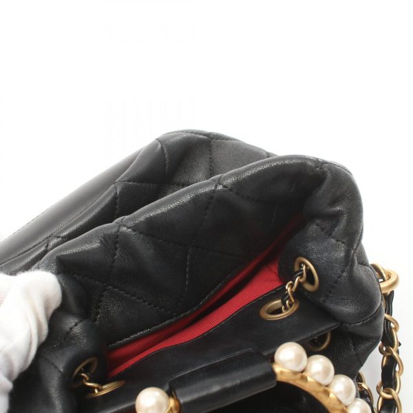 2101218119435 6 Chanel Matelasse Shoulder Bag Lambskin Black