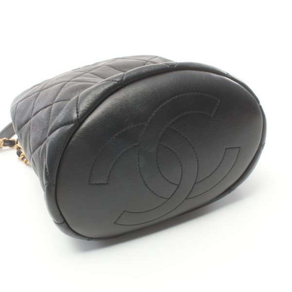 2101218119435 8 Chanel Matelasse Shoulder Bag Lambskin Black