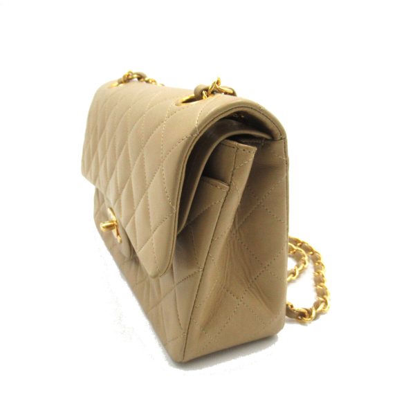 2101218119466 3 Chanel Matelasse Double Flap Shoulder Bag Beige