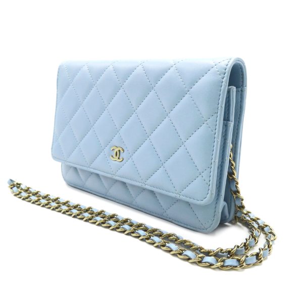 2101218121841 3 Chanel Matelasse Chain Wallet Shoulder Bag Blue