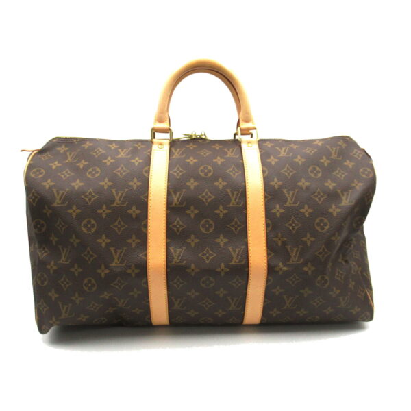 2101218123692 1 Louis Vuitton Keepall 50 Bag Monogram Brown