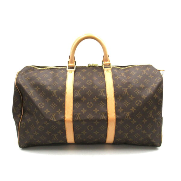 2101218123692 2 Louis Vuitton Keepall 50 Bag Monogram Brown