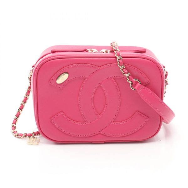 2101218141733 1 Chanel Decacoco Mark Camera Shoulder Pink