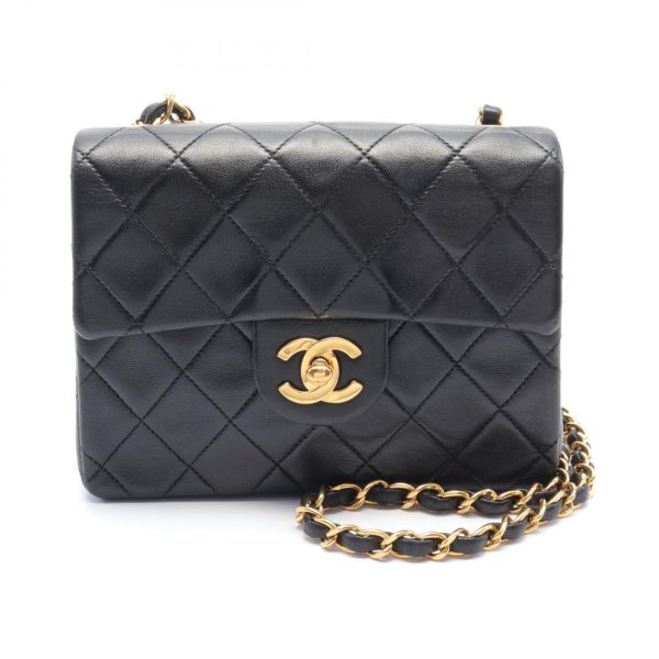 2101218141832 1 Chanel Mini Matelasse Shoulder Bag Black