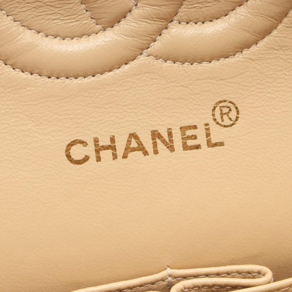 2101218141993 4 Chanel Matelasse W Flap Shoulder Bag Beige