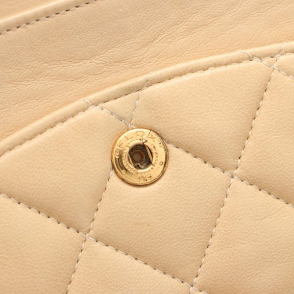 2101218141993 5 Chanel Matelasse W Flap Shoulder Bag Beige