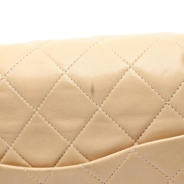 2101218141993 7 Chanel Matelasse W Flap Shoulder Bag Beige