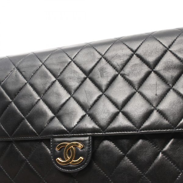 2101218142242 5 Chanel Matelasse Shoulder Bag Lambskin Black