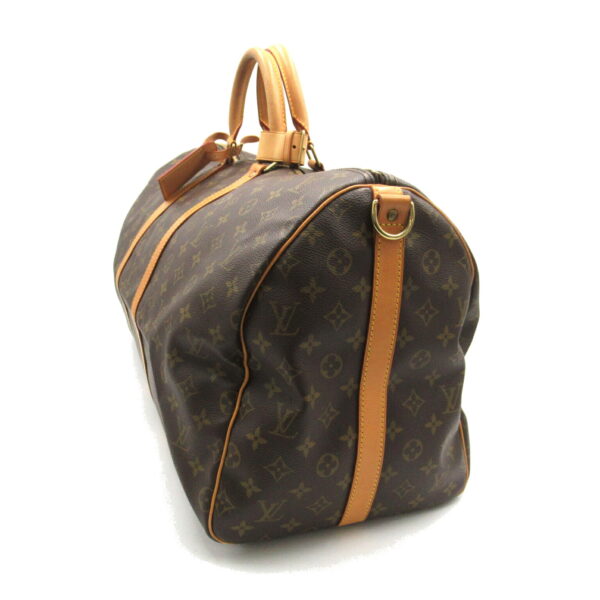 2101218142266 3 Louis Vuitton Keepall Bandouliere 55 Bag Monogram Brown