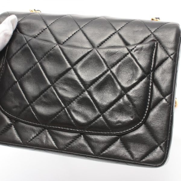 2101218142358 7 Chanel Mini Matelasse Shoulder Bag Lambskin Black