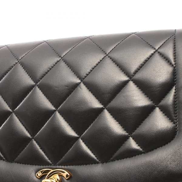 2101218142549 9 Chanel Matelasse Diana Flap Shoulder Bag Black