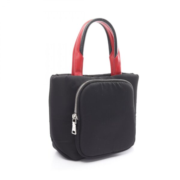 2101218142686 2 Prada Tessuto Pocket Nylon Handbag Black Red