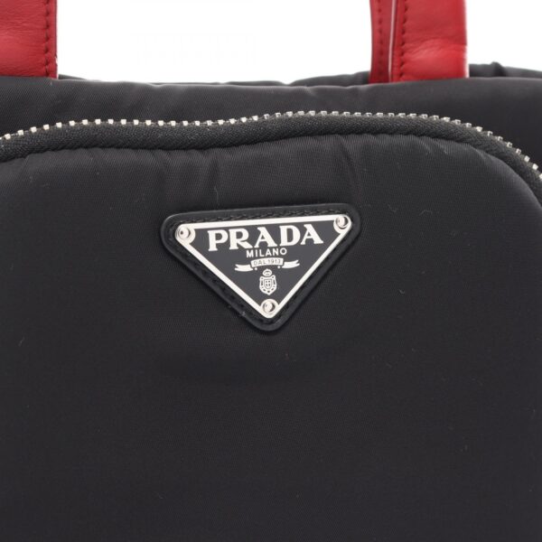 2101218142686 5 Prada Tessuto Pocket Nylon Handbag Black Red