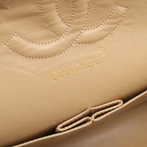 2101218142785 4 Chanel Matelasse W Flap Shoulder Bag Beige