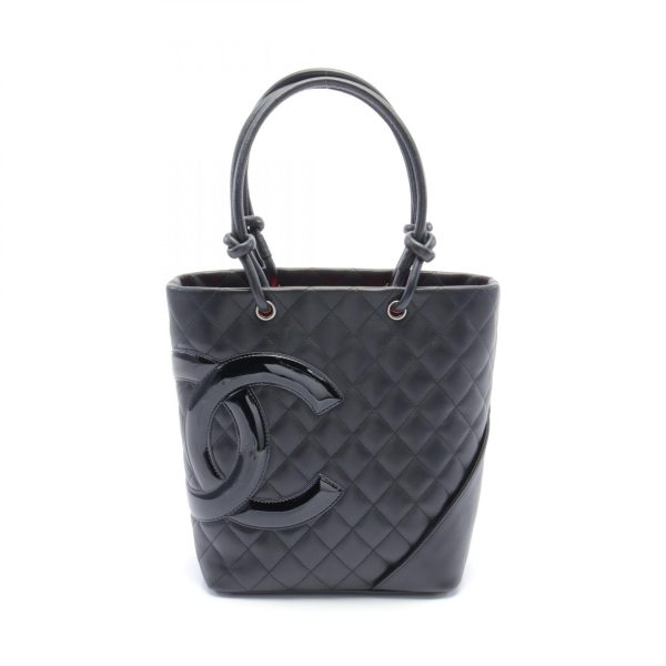 2101218142952 1 Chanel Cambon Line Medium Tote Bag Black