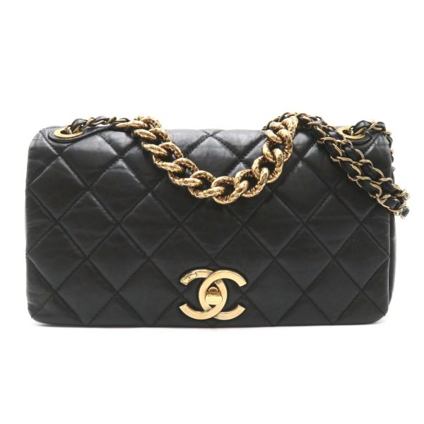 2101218143294 1 Chanel Matelasse Chain Shoulder Bag Calf Black