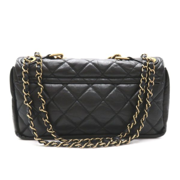 2101218143294 2 Chanel Matelasse Chain Shoulder Bag Calf Black