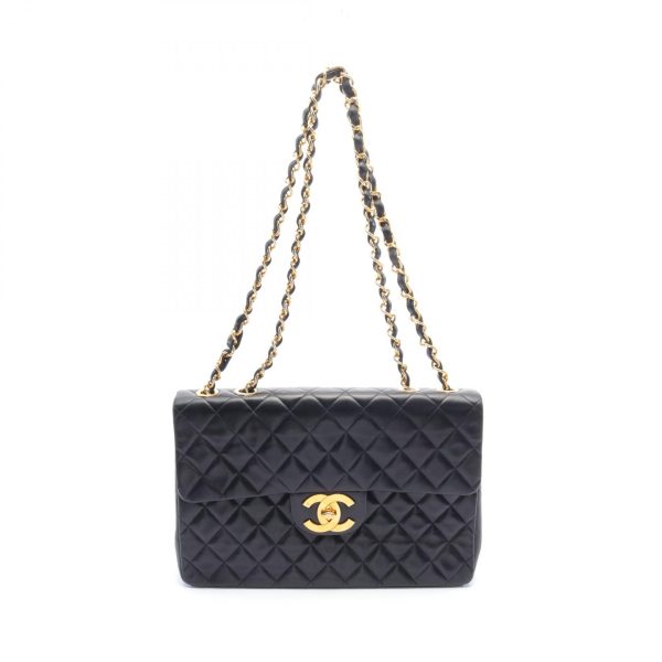 2101218144499 1 Chanel Deca Matelasse Shoulder Bag Lambskin Black