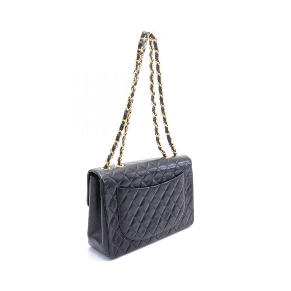 2101218144499 2 Chanel Deca Matelasse Shoulder Bag Lambskin Black