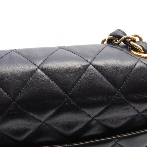 2101218144499 7 Chanel Deca Matelasse Shoulder Bag Lambskin Black