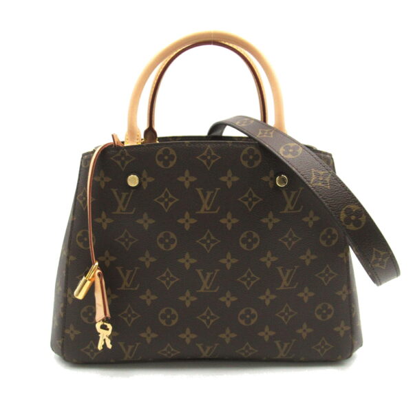 2101218146721 1 Louis Vuitton Montaigne MM Tote Bag Monogram Brown