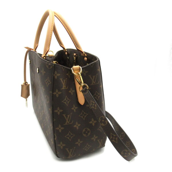 2101218146721 3 Louis Vuitton Montaigne MM Tote Bag Monogram Brown