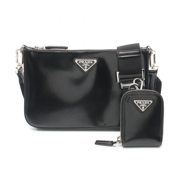 2101218147131 1 Prada Spazzolato Shoulder Bag Black