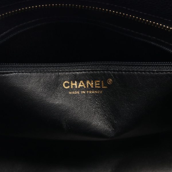 2101218155082 4 Chanel Tote Bag Caviar Skin Black