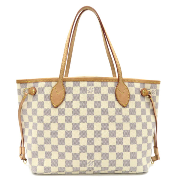 2101218155297 2 Louis Vuitton Neverfull PM Tote Bag Damier Azur White