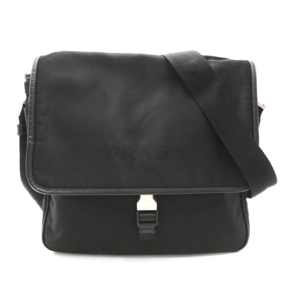 2101218155372 1 Prada Nylon Shoulder Bag Black