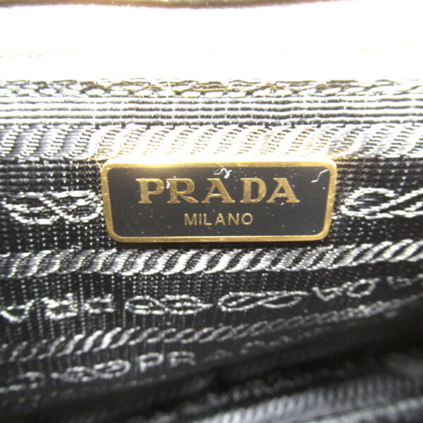 2101218155396 7 Prada Chain Nylon Shoulder Bag Black