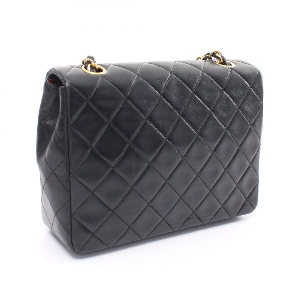 2101218155600 2 Chanel Matelasse Shoulder Bag Lambskin Black