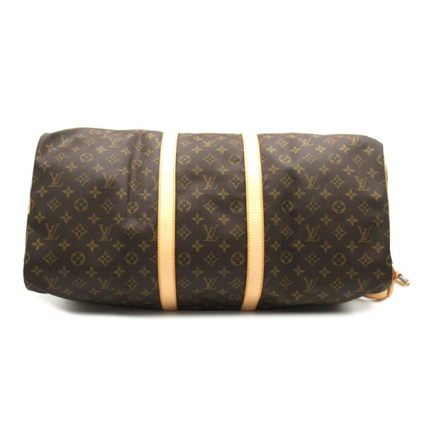 2101218155938 5 Louis Vuitton Keepall Bandouliere 55 Bag Monogram Brown