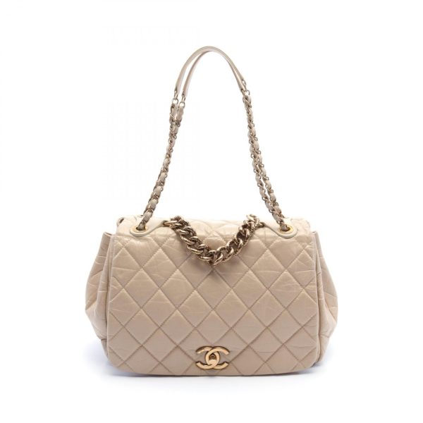 2101218155976 1 Chanel Paris Bombay Matelasse Shoulder Bag Beige