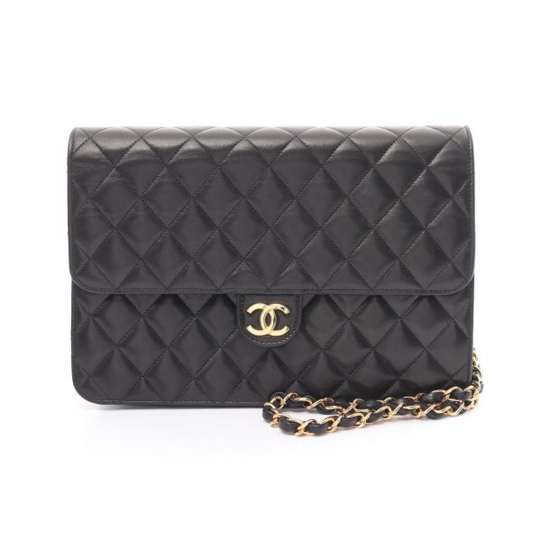 2101218156188 1 Chanel Matelasse Shoulder Bag Lambskin Black