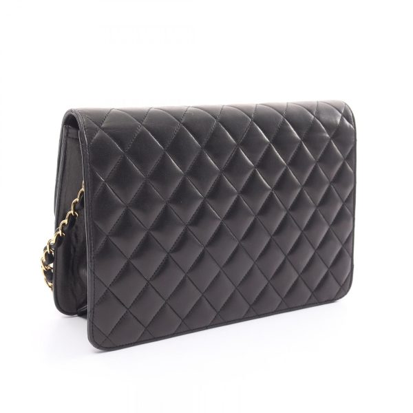 2101218156188 2 Chanel Matelasse Shoulder Bag Lambskin Black