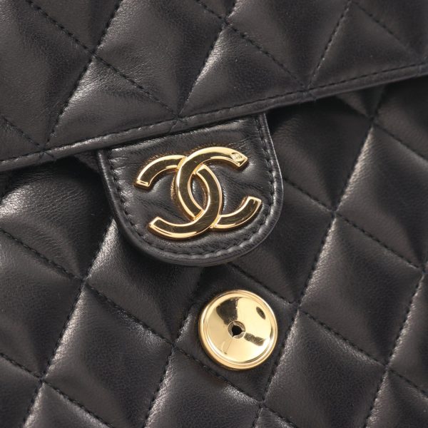 2101218156188 5 Chanel Matelasse Shoulder Bag Lambskin Black