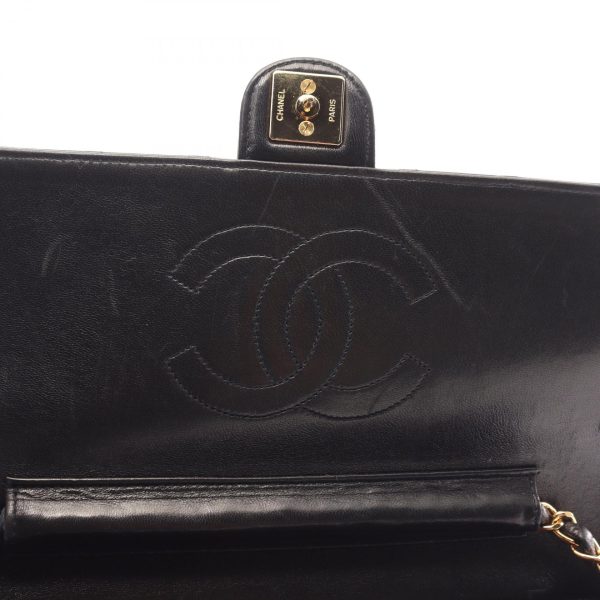 2101218156188 9 Chanel Matelasse Shoulder Bag Lambskin Black