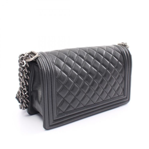 2101218156256 2 Chanel Boy Shoulder Bag Lambskin Black