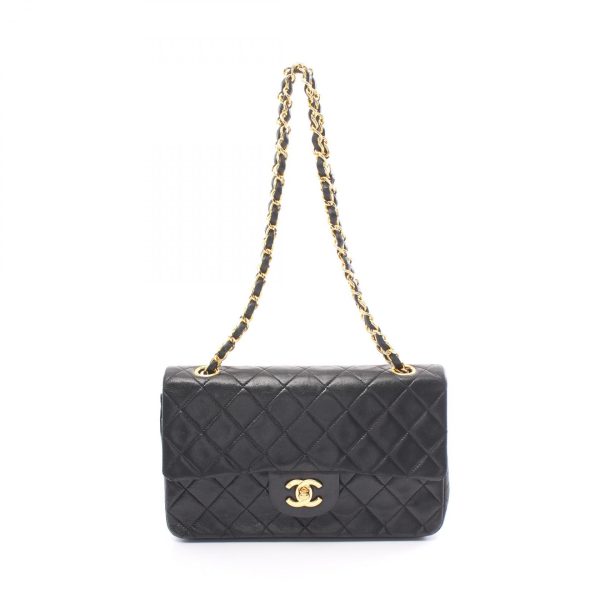 2101218156270 1 Chanel Matelasse Double Flap Shoulder Bag Black