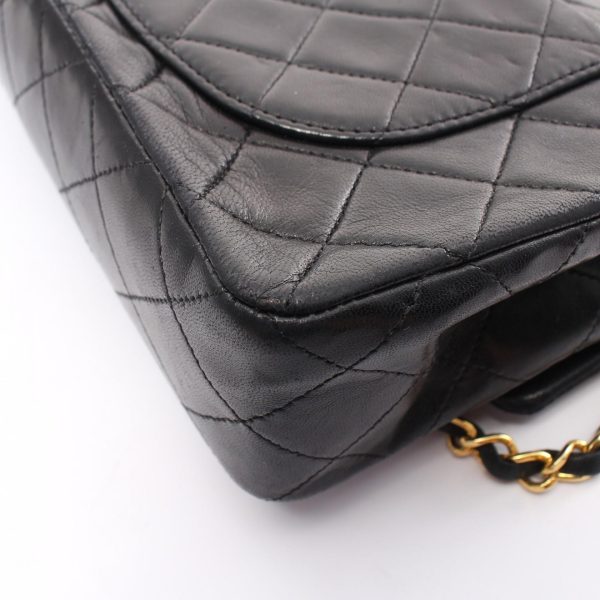 2101218156270 5 Chanel Matelasse Double Flap Shoulder Bag Black