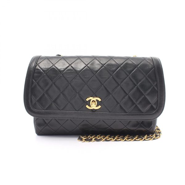 2101218156287 1 Chanel Matelasse Shoulder Bag Lambskin Black